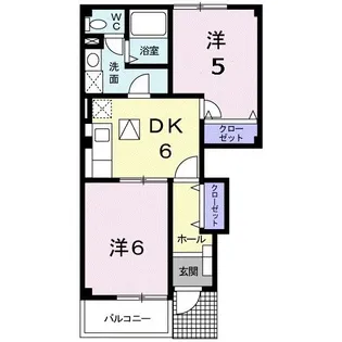 ブランドール州見台【1階】の間取り