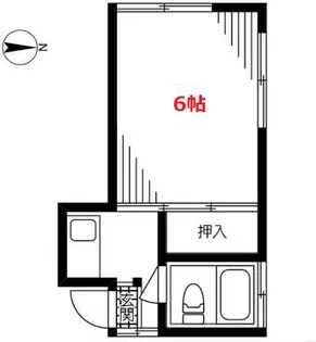 ハイツ木田【1階】の間取り