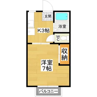 マイシティライフ16番館【1階】の間取り