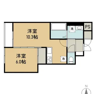 トピア安倍館B棟【2階】の間取り