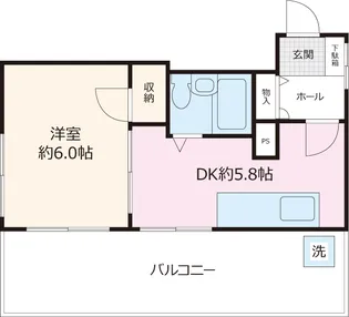 向島グリーンパレス【8階】の間取り
