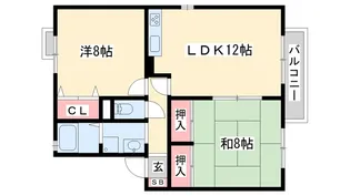 21番館 A棟【2階】の間取り