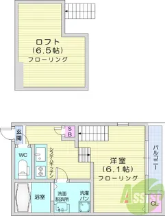 ハーモニーテラス岩切4【2階】の間取り