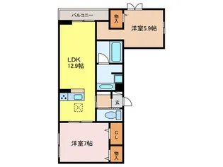 仮)Willkommen【2階】の間取り