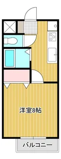 コーポバーディーII【1階】の間取り