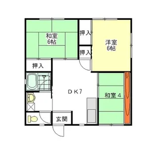 コーポ増田【1階】の間取り