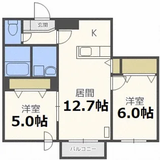 サンハイム華【2階】の間取り
