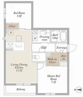 プラチナレジデンス【2階】の間取り