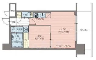 プレジオ弁天町【8階】の間取り