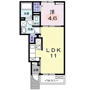 ラポールVI【1階】の間取り