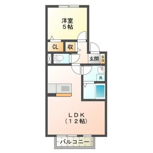ウィルモア上浜【1階】の間取り