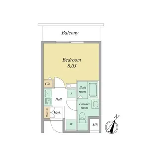 IL MEZZO DI TOKYO,UNO【7階】の間取り