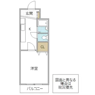 リエス水戸大町【5階】の間取り