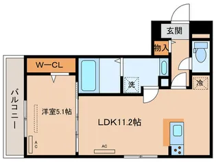 メゾンクレール安養寺【3階】の間取り