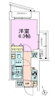 駒込レジデンス壱番館【10階】の間取り