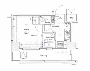 L Flat田町【8階】の間取り