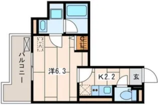 プランドール横浜【1階】の間取り