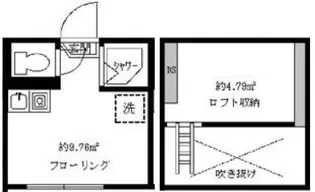 フェリスコットン【2階】の間取り