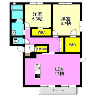 アネックス スターブル【2階】の間取り