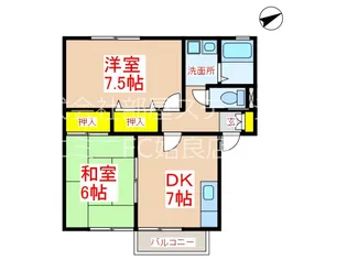 セジュール本田【1階】の間取り