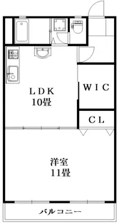 コーポ林第2ビル【6階】の間取り