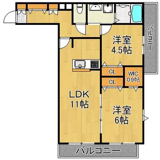カーサ シルエラ【3階】の間取り