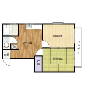 グランモア宮中2A棟【2階】の間取り