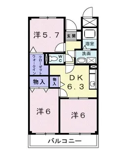 ヒルトップ湘南【1階】の間取り