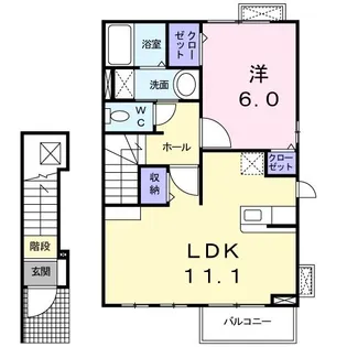 エレガント C【2階】の間取り