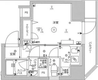 スカイコートパレス蒲田【2階】の間取り