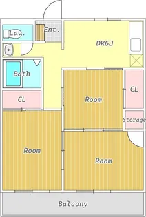 幸田ハイツ【1階】の間取り