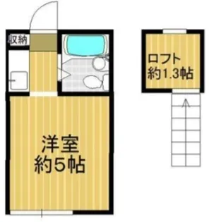 シティハウス関原【2階】の間取り