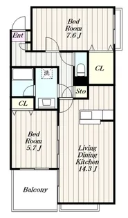 ドルフ南本宿II【3階】の間取り