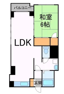 ドミ円山【1階】の間取り