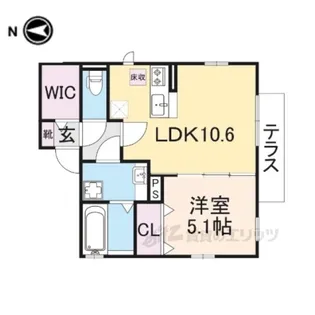 アグーリー【1階】の間取り