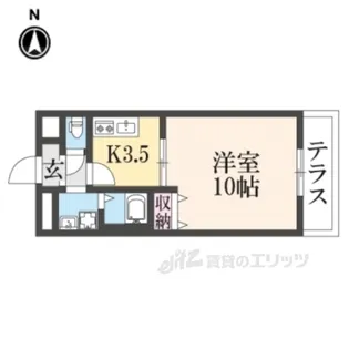 アムール野村3【1階】の間取り