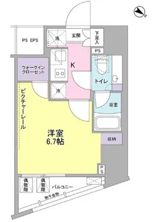 SIL西五反田【4階】の間取り
