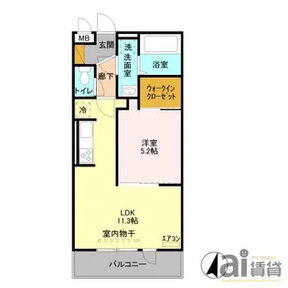 M&S KOWAII【2階】の間取り