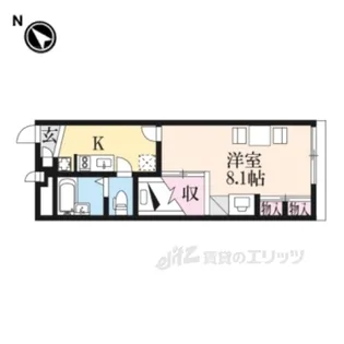 レオパレスリッツ【1階】の間取り