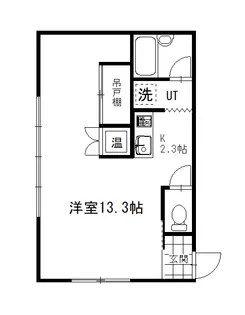 ワイズ住吉【3階】の間取り