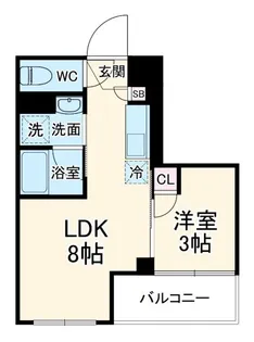 RELUXIA武蔵中原【2階】の間取り