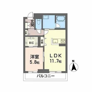 グランフィール【2階】の間取り