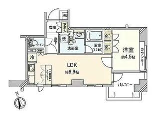 グランアビテ目白ステーションフロント【7階】の間取り
