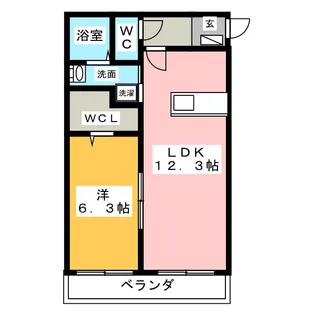 スカイビューヒルズ【2階】の間取り