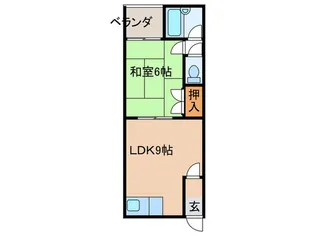 信濃マンション【5階】の間取り