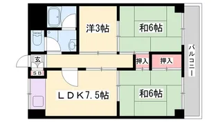 ラフェスタ加西【9階】の間取り