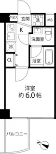 マーレ横浜白金【6階】の間取り