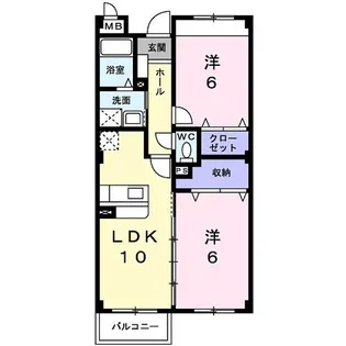 アビタシオンアグリア【2階】の間取り
