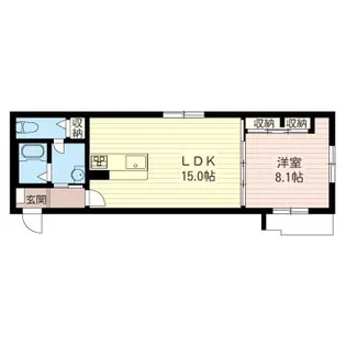 セピアコート【1階】の間取り
