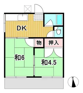 セキスイコーポ【1階】の間取り
